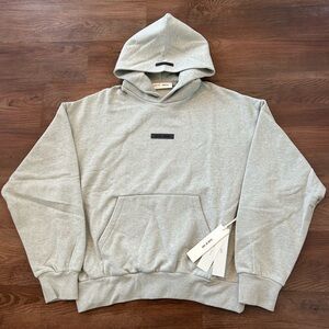 Authentic Fear of God Essentials Heather Stone Hoodie SS25 Size M, XL